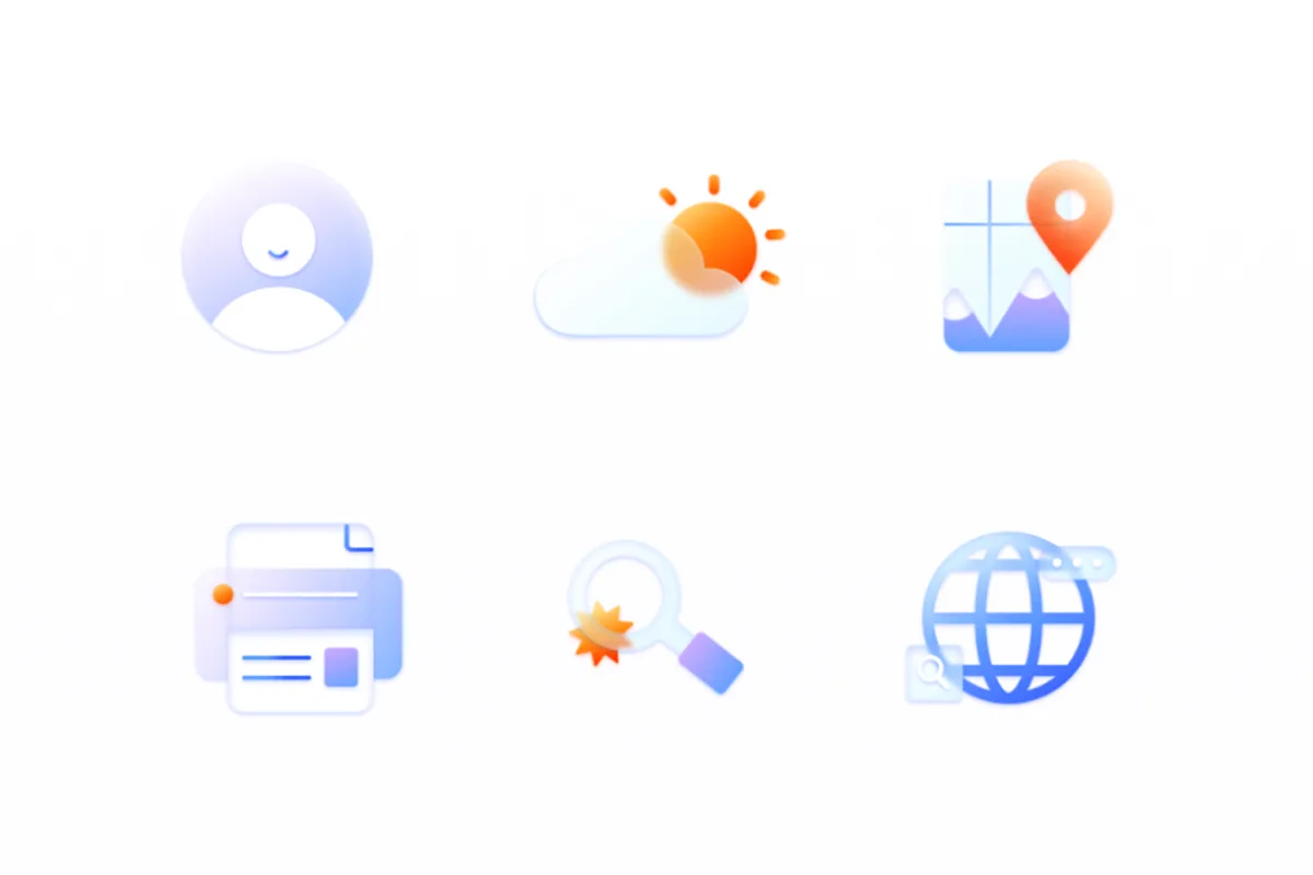Frosted Glass Computer Icon Pack – Free Download | FreeAssets
