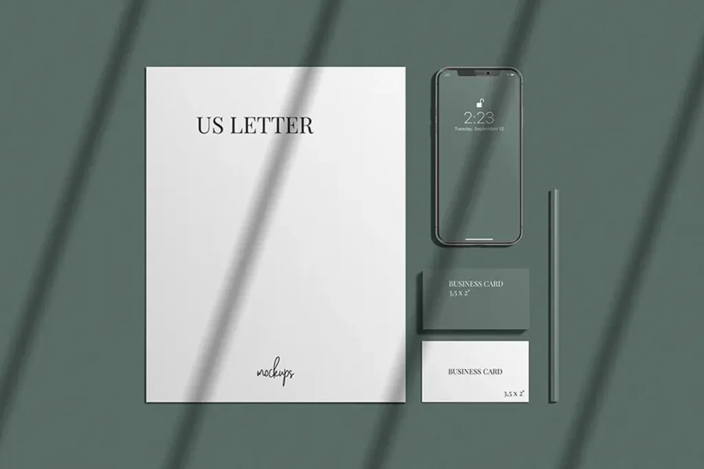 Stylish Stationery Mockup by Graphic Crew