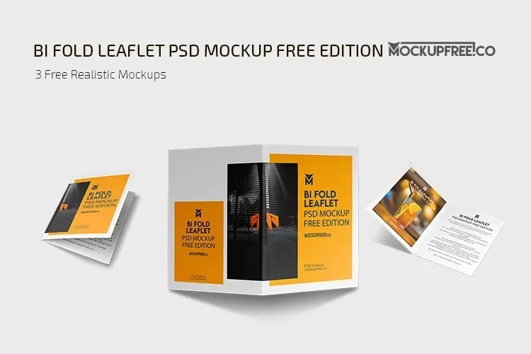 Bi Fold Leaflet Mockup – Free Download | FreeAssets