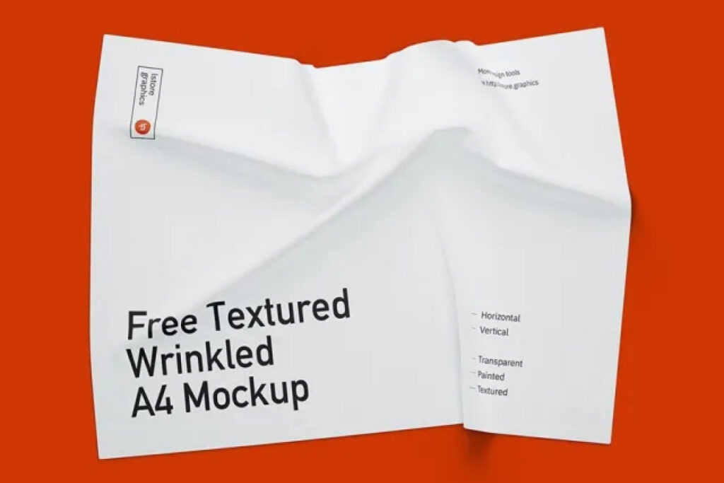 a4 wrinkled mockup ls-graphic - 01